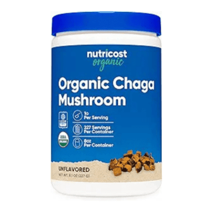 Nutricost Organic Chaga Mushroom Powder 8 OZ Unflavored
