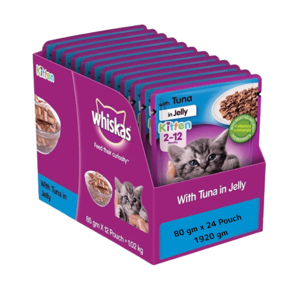 Whiskas Pouch Beef 80gx4Pk