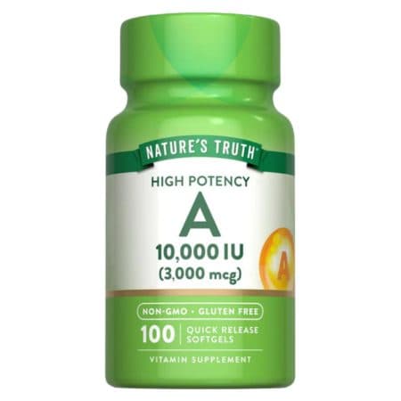 NATURES TRUTH VITAMIN A 10000IU 3000MCG 100 SOFTGELS