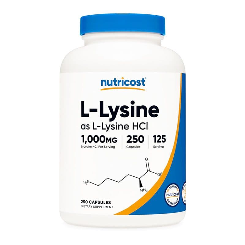 Nutricost L-Lysine 1000mg (250 Capsules) - Nutricost