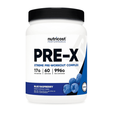 Nutricost Pre-X Complex 60 SERV - Blue Raspberry