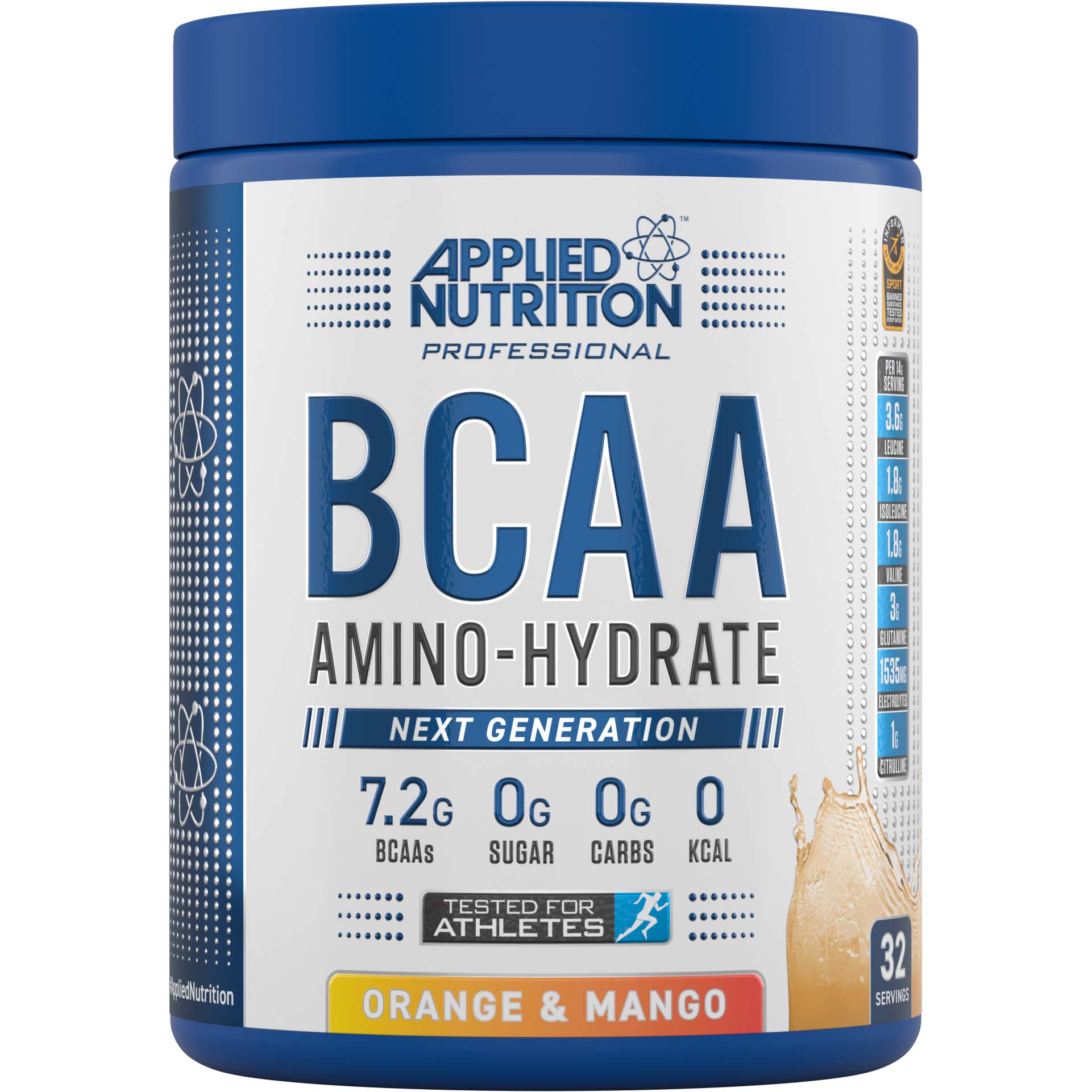 APPLIED NUTRITION BCAA AMINO HYDRATE ORANGE & MANGO 450G