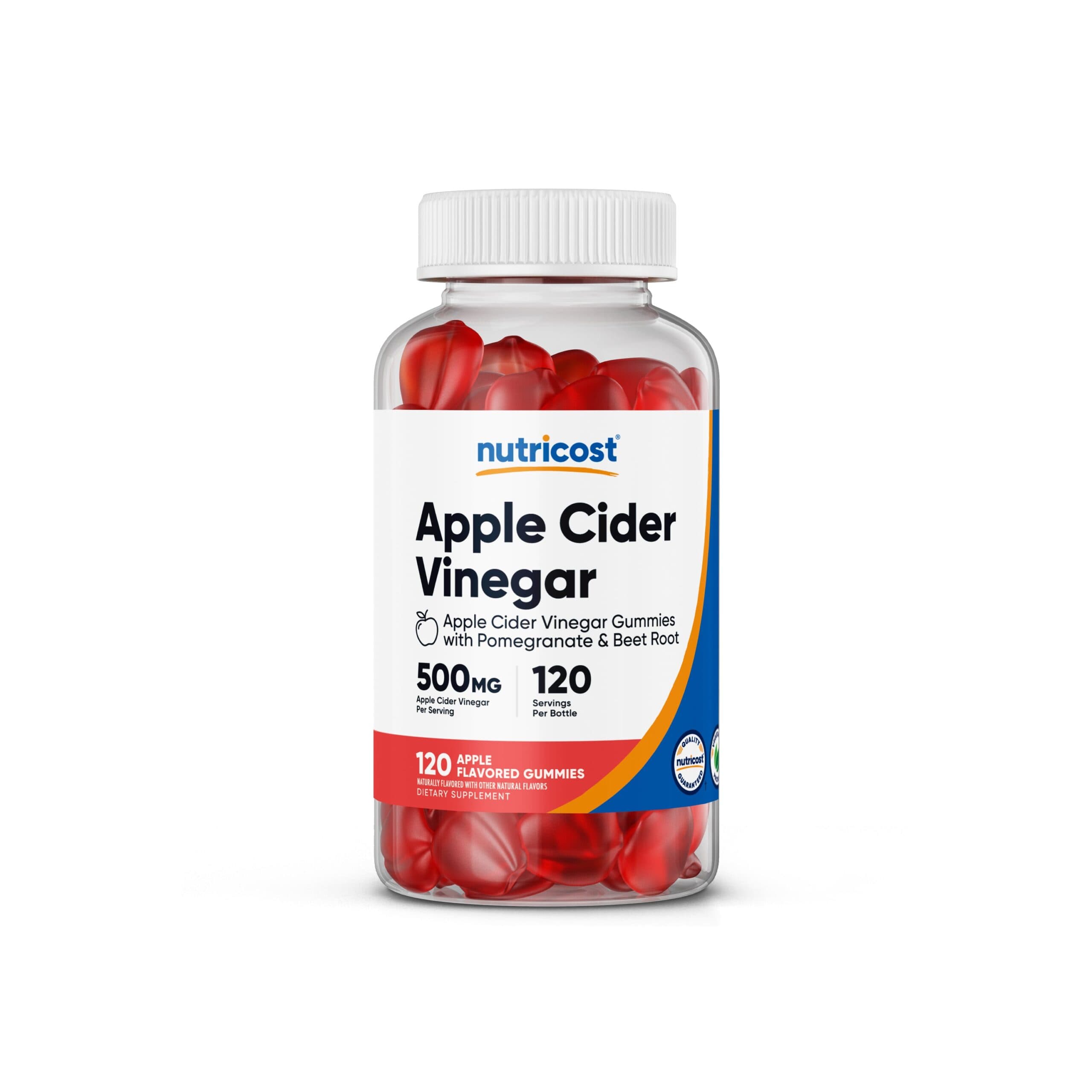 NUTRICOST APPLE CIDER VINEGAR GUMMIES 500MG 120 GUMMIES