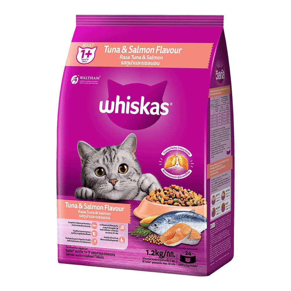 Whiskas 1+ Year Tuna & Salmon Flavour 3Kg