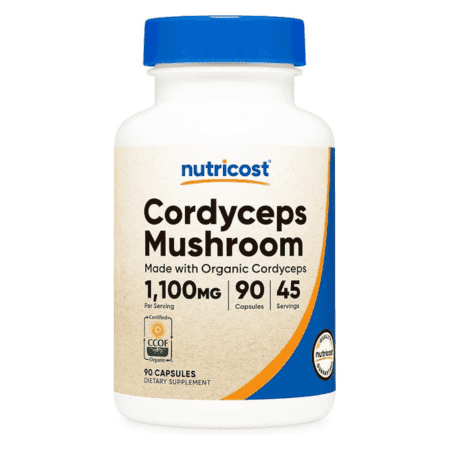 Nutricost Organic Cordyceps (MWO) Capsules 1100 MG 90 CAPS